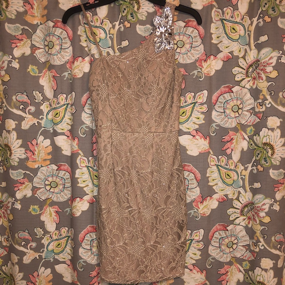 Tight Nude Sparkley Dress